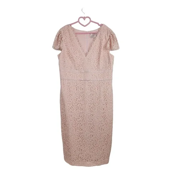 Gal Meets Glam Dresses Gal Meets Glam Pink Ginger Rosebud Lace